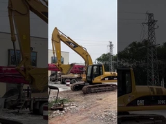 Velocidad de desplazamiento de la excavadora usada CAT 320C L 5,5 km/h 6,4 L