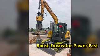 Excavadora XCMG XE75G 98% nueva con zapata de oruga con almohadilla de goma