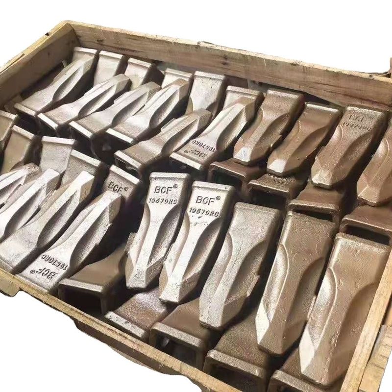 2.5cm de altura de aleación de acero excavadora dientes de cubo rígido dientes de cubo forjado