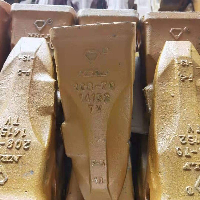 2.5cm de altura de aleación de acero excavadora dientes de cubo rígido dientes de cubo forjado
