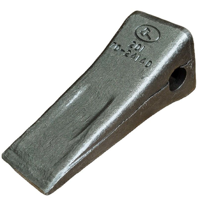 Dientes de cubo de perno de hierro de forja PC60 Dientes de roca para cubo de excavadora