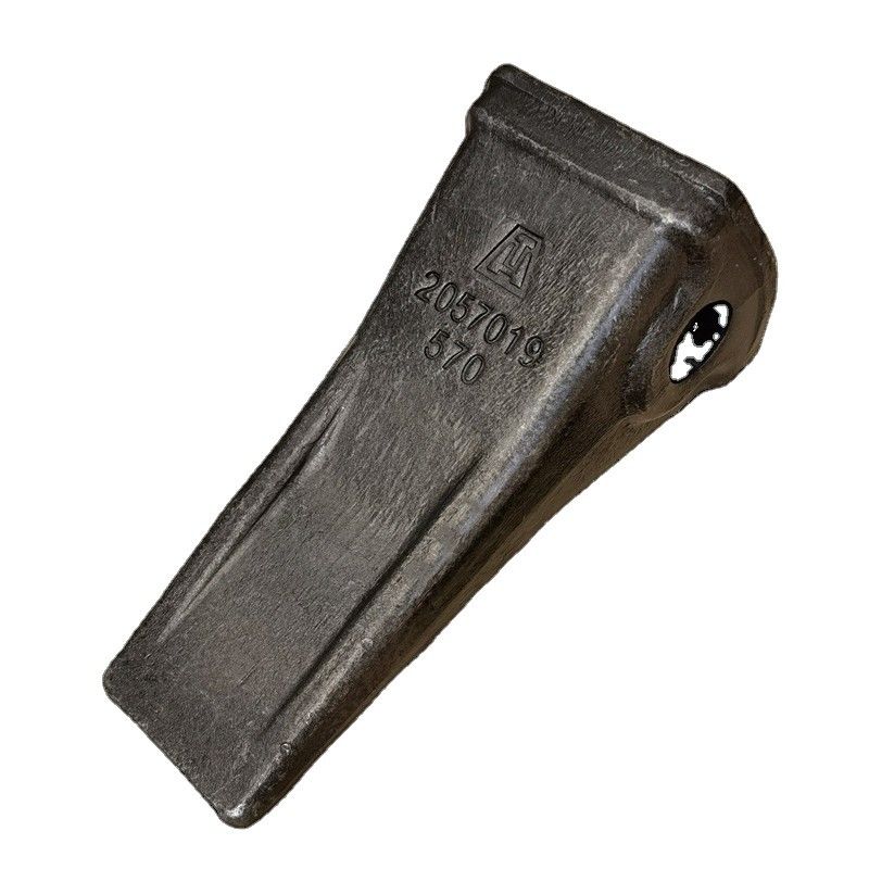 Dientes de cubo de excavadora de hierro forjado rígido PC200 2057019570 Diente de cubo de adaptador