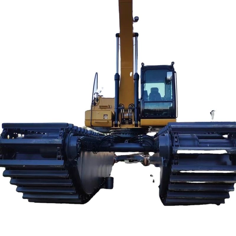 Pontoón de excavadora hidráulica anfibio flotante personalizado utilizado para la máquina de chasis de excavadora 320D 320C SY215 PC200