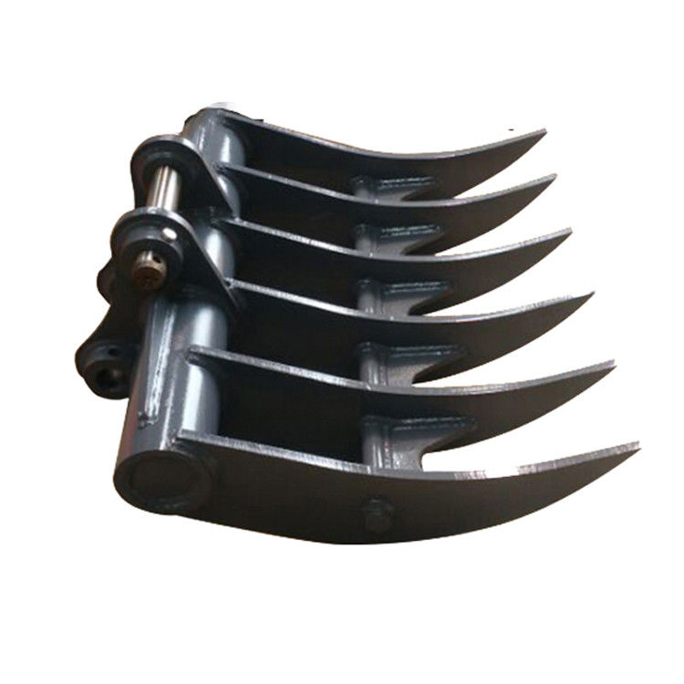 Accesorios de excavadora personalizables tierra cultivable cubo de arroyo de dientes múltiples cubo de rastrillo para excavadora