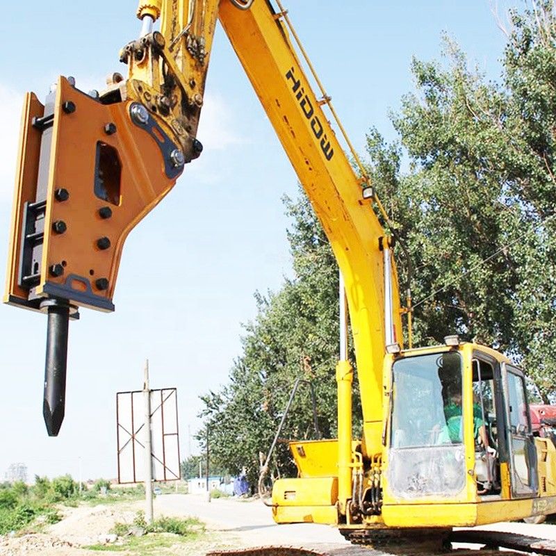 Venta al por mayor Diámetro68 100 140 185 mm Excavadora Concreto de alta frecuencia Vibración de piedra Máquina de rotura hidráulica Jack Hamm