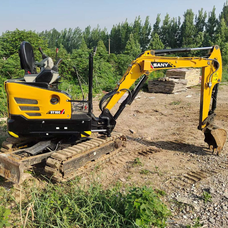 Trabajo forestal Mini excavadora usada SY16C SY18C SY26U SY35U SY50U Mini excavadora de rastreo