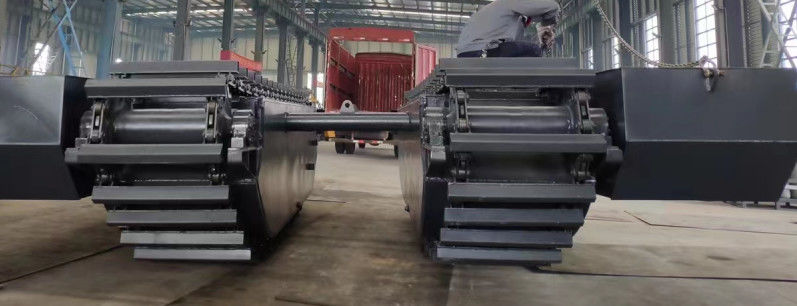 Pontoon flotante de excavadora personalizado vía acuática utilizada para excavadora anfibio sy75 sk75 sy135 sy215 320d