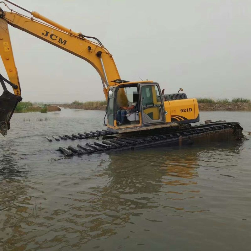 Pontoón de excavadora hidráulica anfibio flotante personalizado utilizado para la máquina de chasis de excavadora 320D 320C SY215 PC200