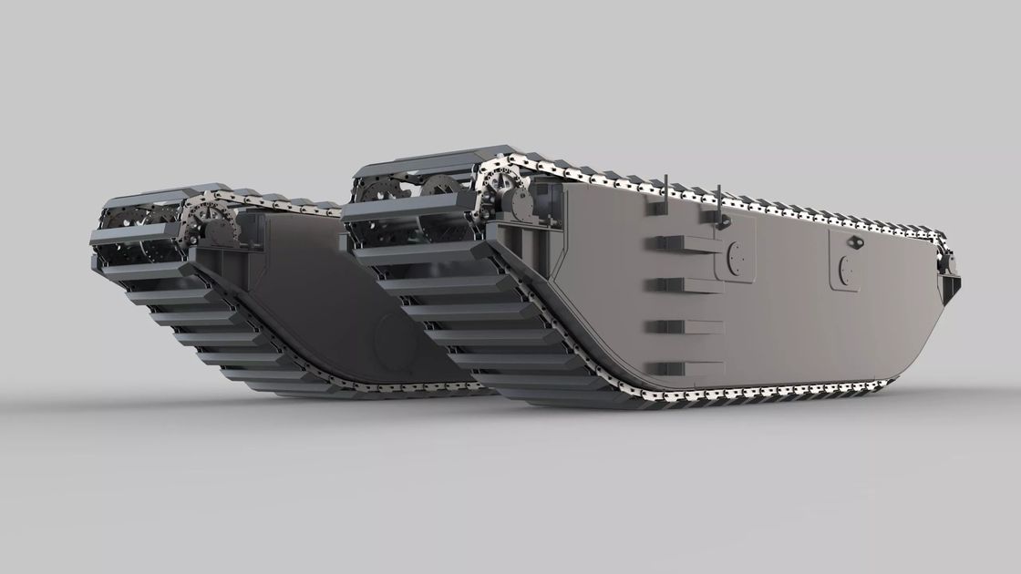 Pontoón de excavadora hidráulica anfibio flotante personalizado utilizado para la máquina de chasis de excavadora 320D 320C SY215 PC200