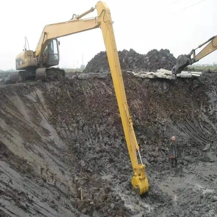 Boom Q355B de largo alcance con tunel de brazo utilizado para excavadoras de 6-50 toneladas
