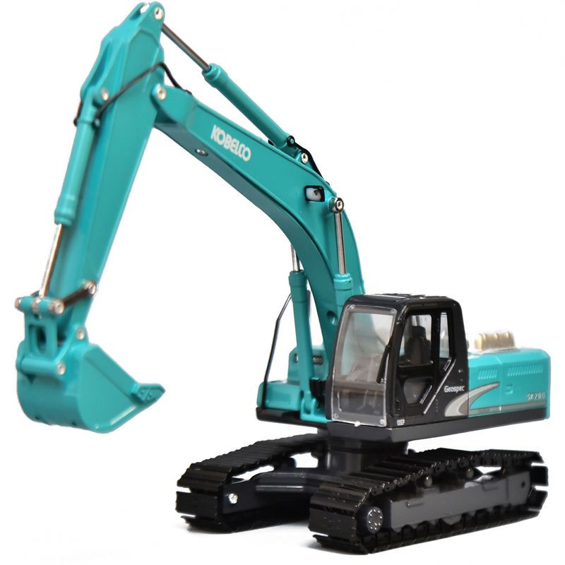 Excavadora de acero Shen modelo SK200 KOBELCO simulación original de aleación de metal decoración de automóviles no juguetes