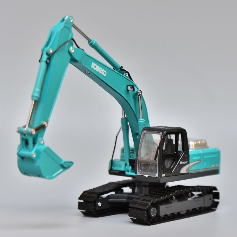 Excavadora de acero Shen modelo SK200 KOBELCO simulación original de aleación de metal decoración de automóviles no juguetes