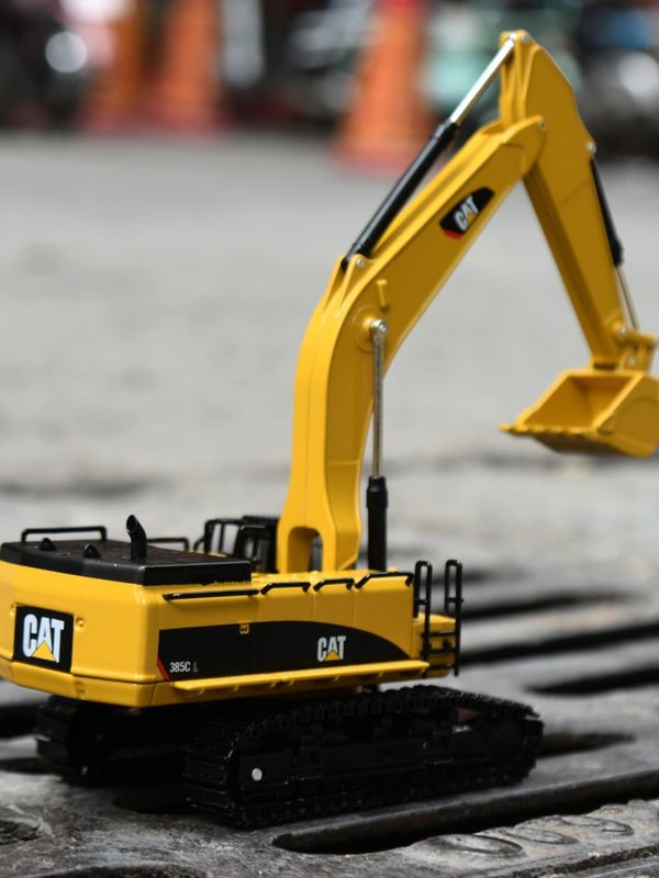 Carter CAT385C modelo de excavadora de aleación de metales ingeniería de suelo simulación original de automóviles de mano ornamentos