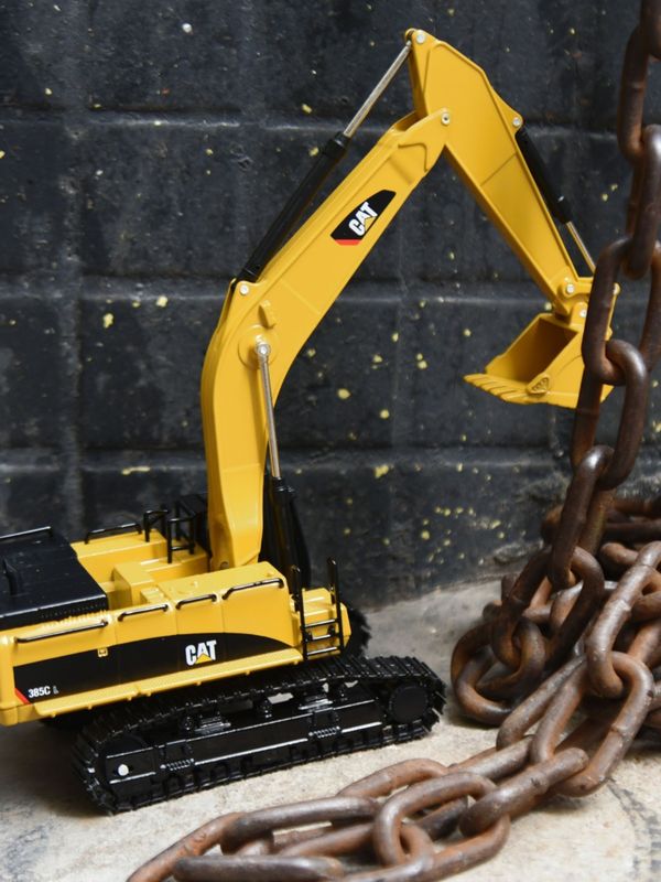 Carter CAT385C modelo de excavadora de aleación de metales ingeniería de suelo simulación original de automóviles de mano ornamentos