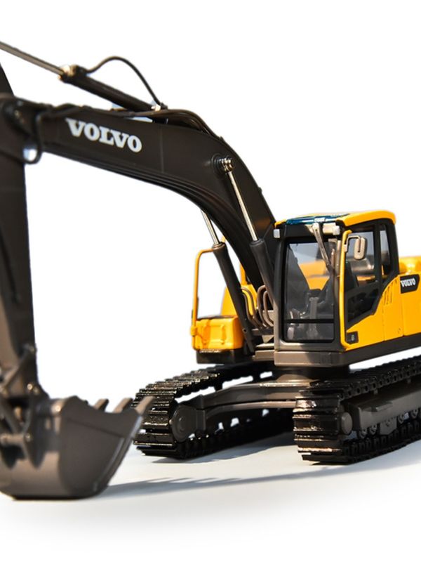 Modelo de excavadora de aleación VOLVO Volvo EC220DL simulación de vehículo de ingeniería original ornamentos de excavadora