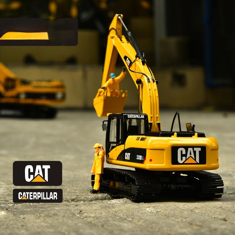 Carter CAT320DL excavadora modelo original de aleación simulación de ingeniería decoración de vehículos colección de piezas de mano adornos