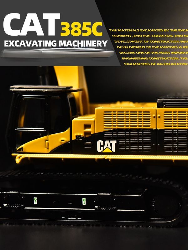 DM Carter CAT385C modelo de excavadora de aleación maquinaria de ingeniería simulación de automóviles decoración de metales