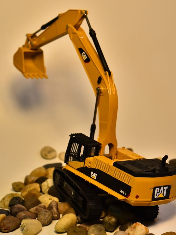 DM Carter CAT385C modelo de excavadora de aleación maquinaria de ingeniería simulación de automóviles decoración de metales