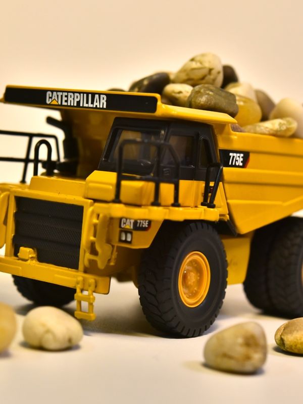 NORSCOT CAT775E camión de basura 1/64 escala de aleación moldeado modelo de vehículo de colección