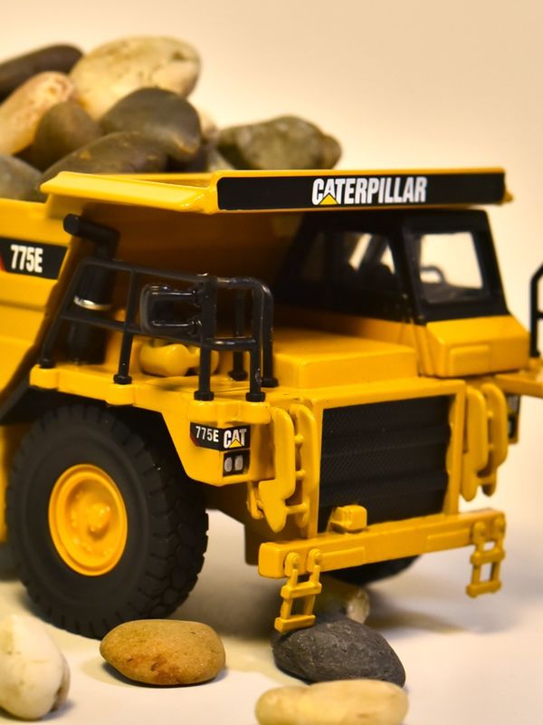 NORSCOT CAT775E camión de basura 1/64 escala de aleación moldeado modelo de vehículo de colección