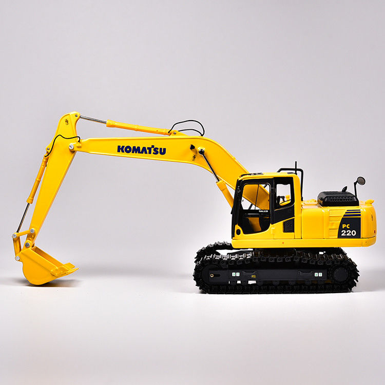 Comatsu PC200 PC220 Excavadora moldeada a presión Modelo 1/50 Escala Equipo pesado Juguete de colección