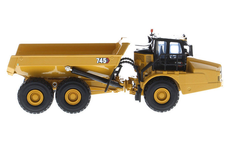 CAT 745 Camión de descarga articulado de fundición a escala 1:64 Modelo de aleación Equipo pesado de colección