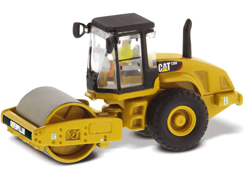 Cat CS56 Rollo vibratorio de tambor suave a escala 1:87 Modelo de construcción réplica