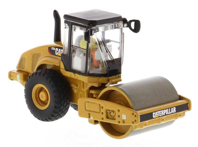 Cat CS56 Rollo vibratorio de tambor suave a escala 1:87 Modelo de construcción réplica