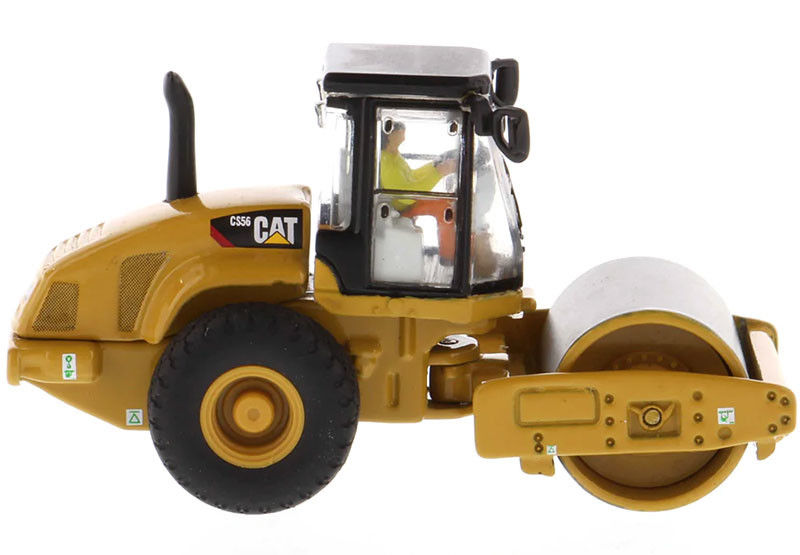 Cat CS56 Rollo vibratorio de tambor suave a escala 1:87 Modelo de construcción réplica