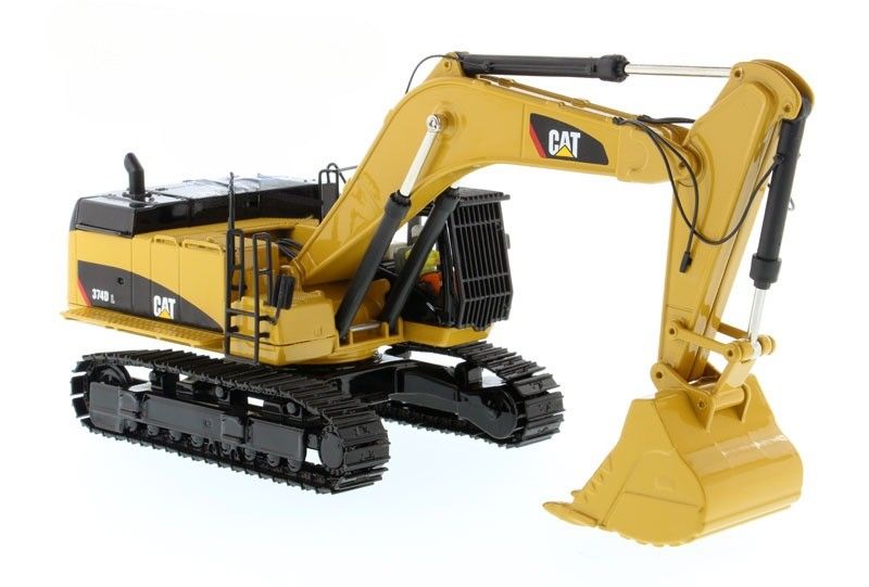 CAT 374D L Excavadora moldeada en moldeado modelo 1/50 Escala de aleación de construcción de vehículos juguete 85274