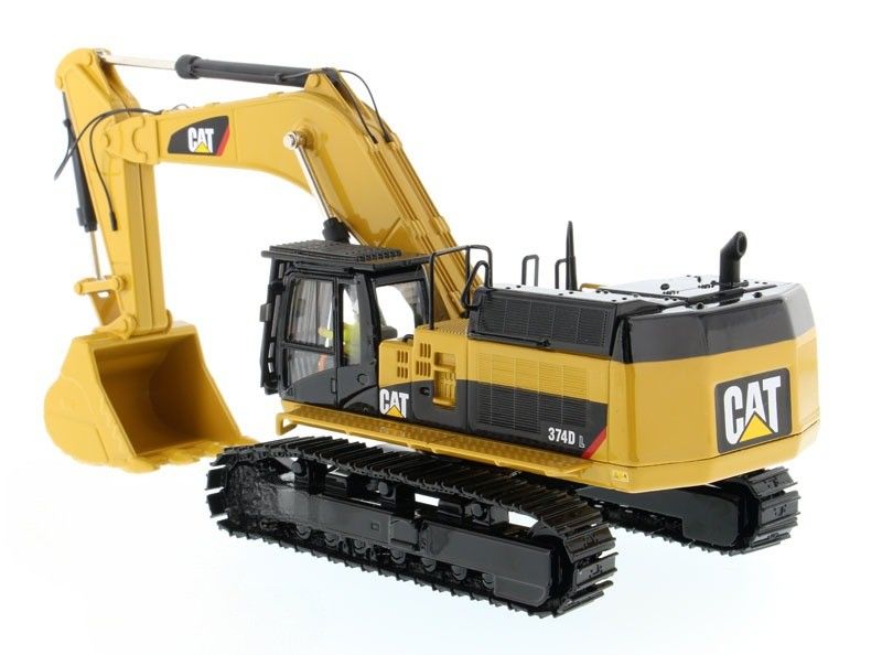 CAT 374D L Excavadora moldeada en moldeado modelo 1/50 Escala de aleación de construcción de vehículos juguete 85274