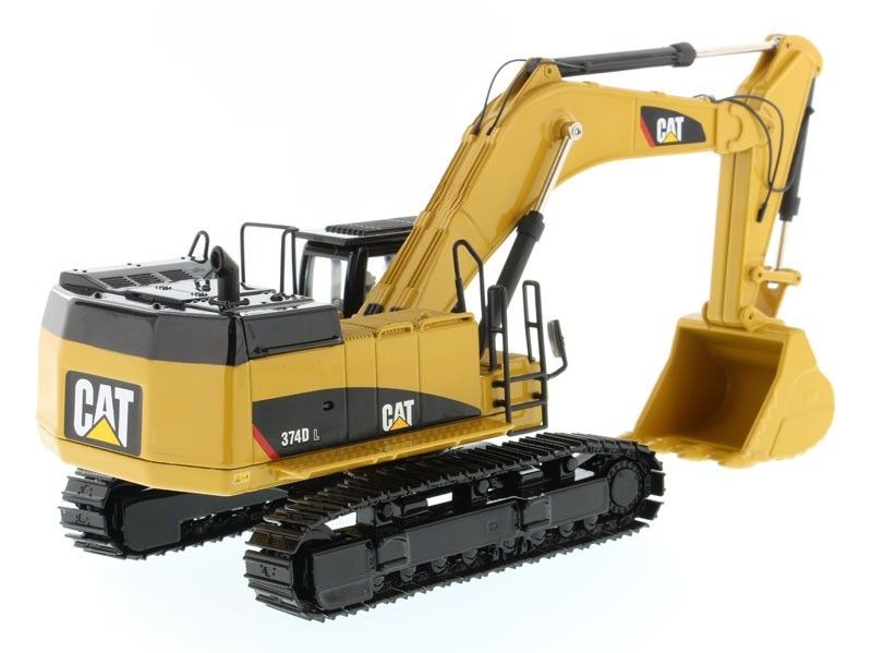 CAT 374D L Excavadora moldeada en moldeado modelo 1/50 Escala de aleación de construcción de vehículos juguete 85274