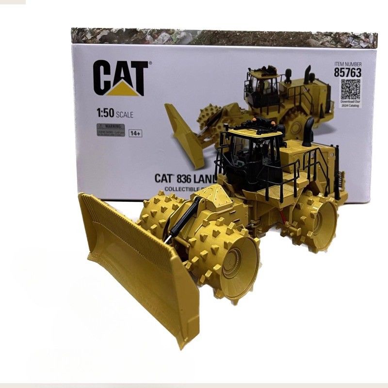 Caterpillar Cat 836 Compactor de vertederos 1/50 Escala de construcción de aleación fundida por fundición modelo Art 85763