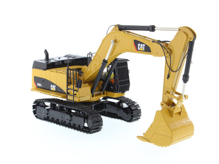 DM CAT 374D L Excavadora de escala 1/50 Modelo de aleación fundida para coleccionar juguete 85274