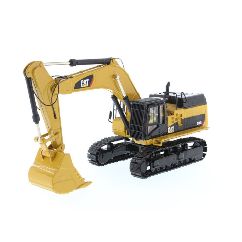 Excavadora DM CAT 374D L a escala 1:50, modelo de aleación fundida a presión con componentes ajustables, juguete coleccionable