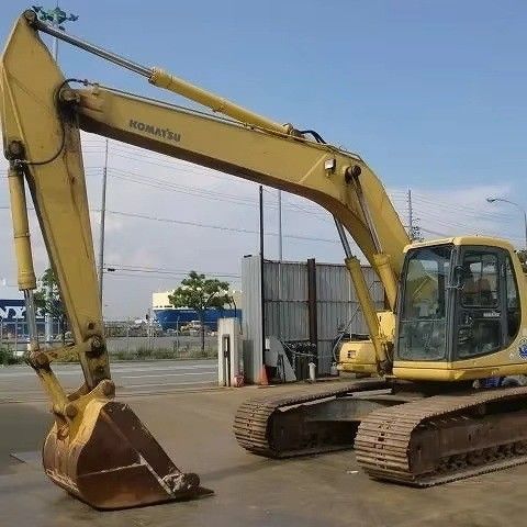 Excavadora Komatsu PC200-6 usada con motor Cummins renovado para minería de construcción