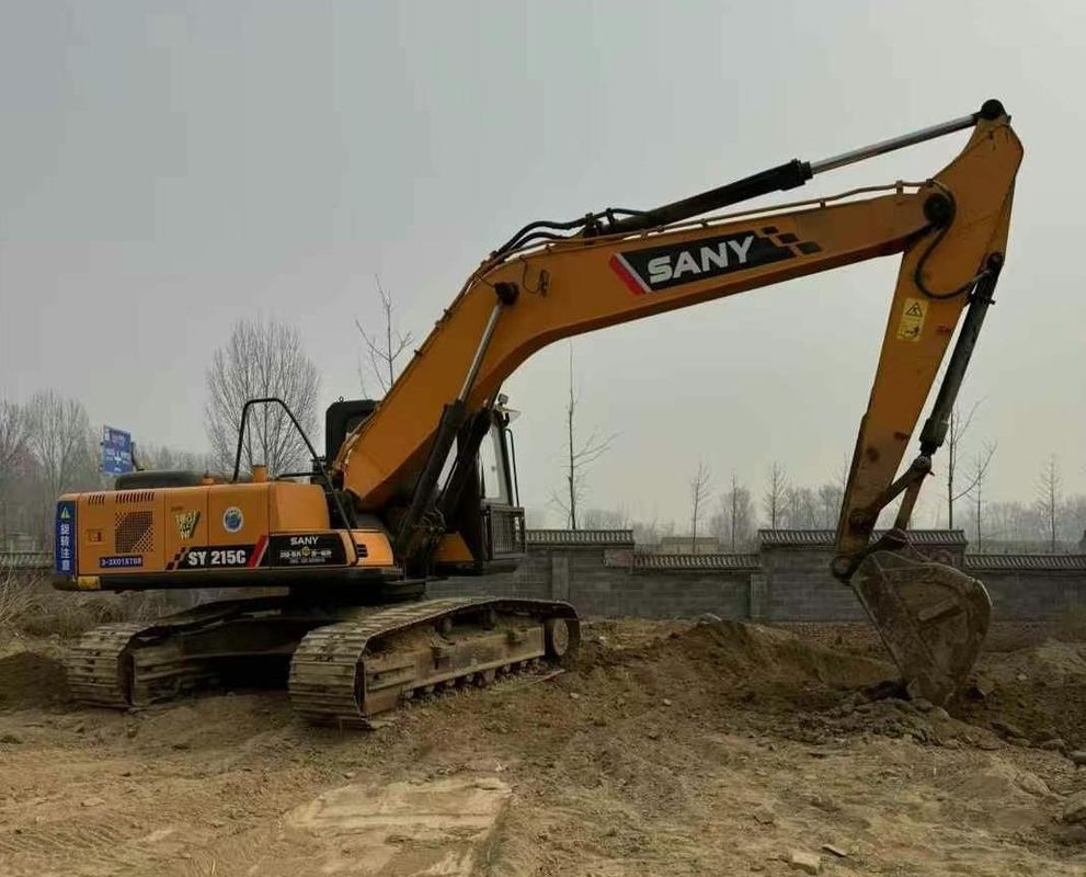 Sany SY215-9 Excavadora de rastreador de trabajo pesado máquina de construcción de uso rendimiento confiable