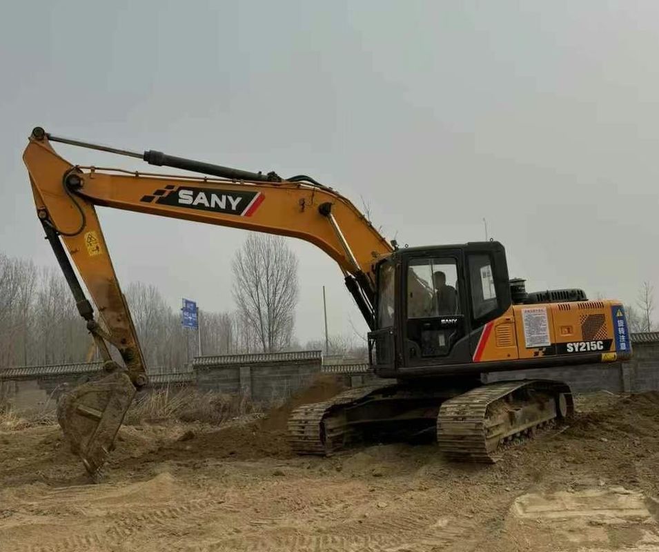 Sany SY215-9 Excavadora de rastreador de trabajo pesado máquina de construcción de uso rendimiento confiable