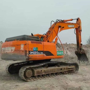 Calidad Usada Doosan DH220-9E Excavadora de 22 toneladas Servicio completo Historia Minería Construcción Movimiento de tierras