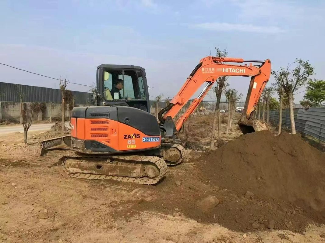 Utilizado Hitachi ZX60-3F mini excavadora 6 toneladas horas bajas servicio completo de construcción paisajismo