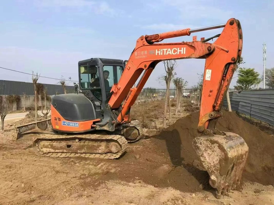 Utilizado Hitachi ZX60-3F mini excavadora 6 toneladas horas bajas servicio completo de construcción paisajismo