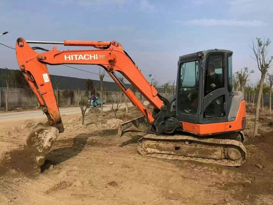 Utilizado Hitachi ZX60-3F mini excavadora 6 toneladas horas bajas servicio completo de construcción paisajismo