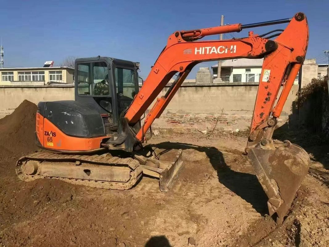 Utilizado Hitachi ZX65U Mini Excavadora 6,5 toneladas Horas bajas para la construcción Utilidad de paisajismo