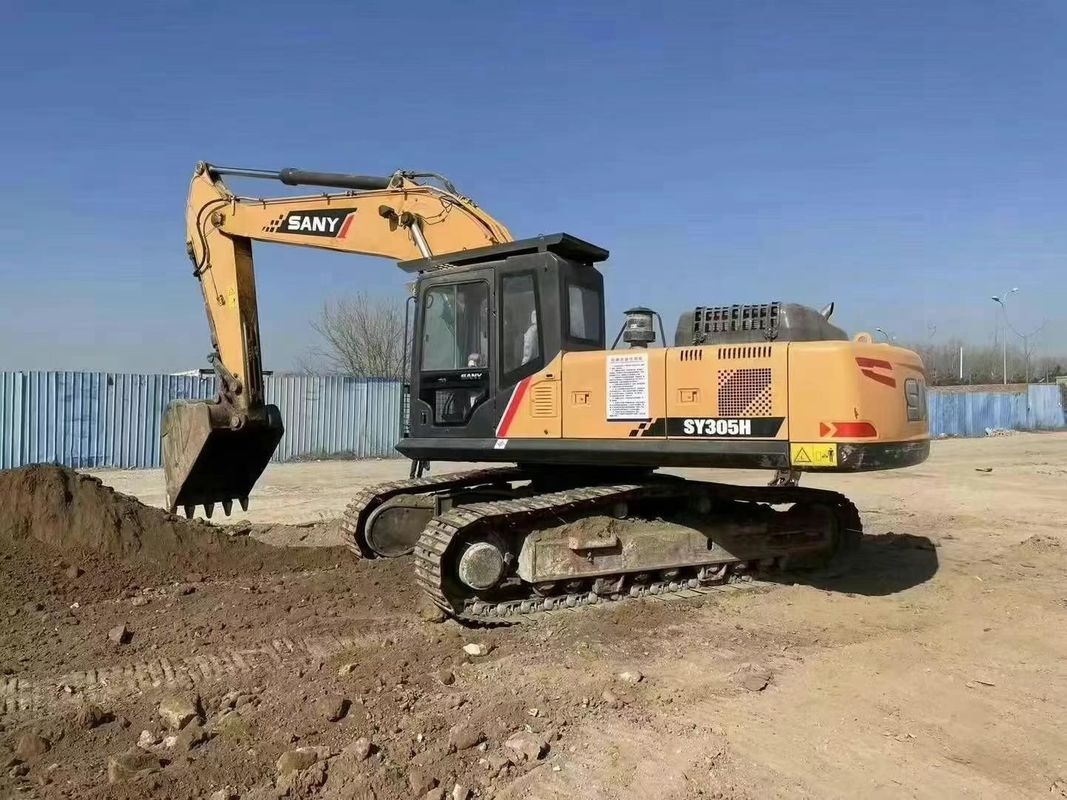 Excavadora usada SANY 305H Capacidad de 30 5 toneladas Servicio de historia Minería Construcción Movimiento de tierras