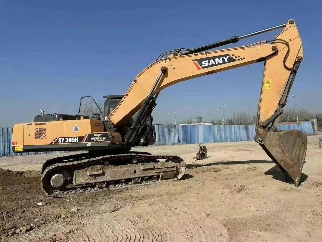 Excavadora usada SANY 305H Capacidad de 30 5 toneladas Servicio de historia Minería Construcción Movimiento de tierras