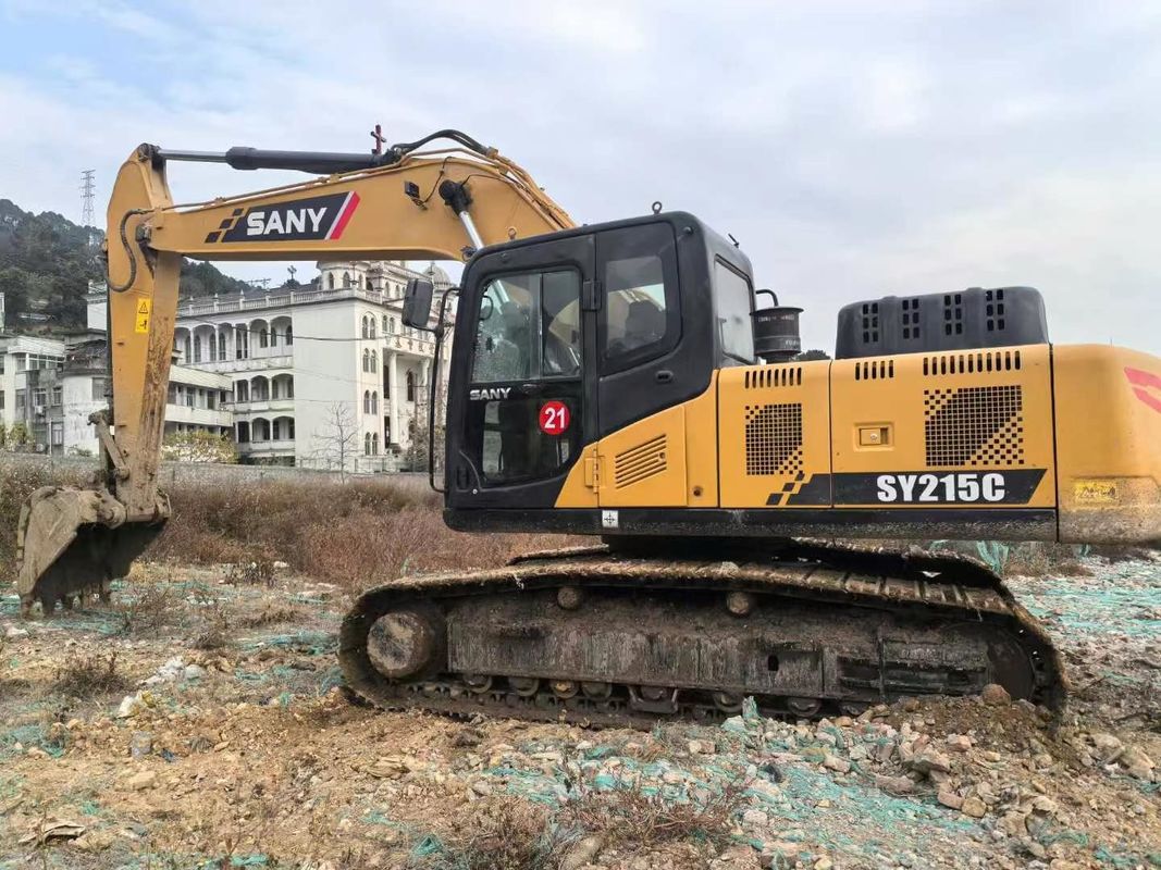 Usado 2019 SANY SY215-10 Excavadora de 21 toneladas Capacidad de servicio completo Historia de la construcción Minería