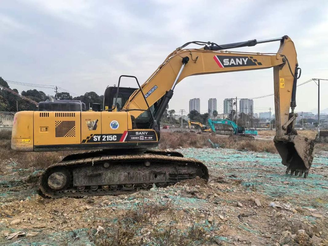 Usado 2019 SANY SY215-10 Excavadora de 21 toneladas Capacidad de servicio completo Historia de la construcción Minería
