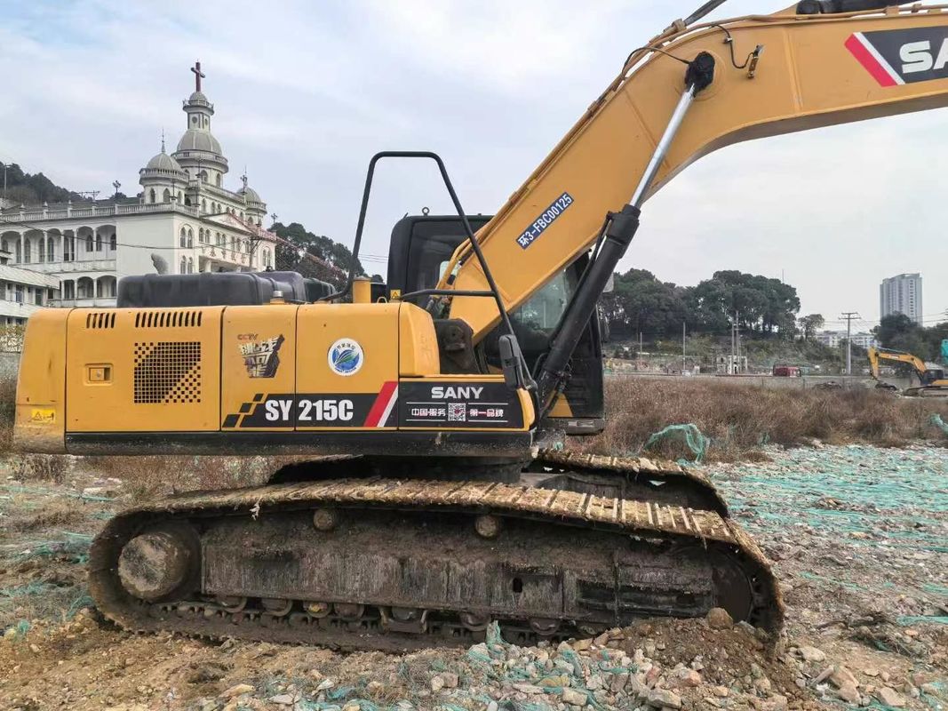 Usado 2019 SANY SY215-10 Excavadora de 21 toneladas Capacidad de servicio completo Historia de la construcción Minería