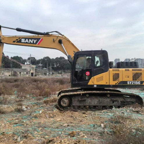 Usado 2019 SANY SY215-10 Excavadora de 21 toneladas Capacidad de servicio completo Historia de la construcción Minería