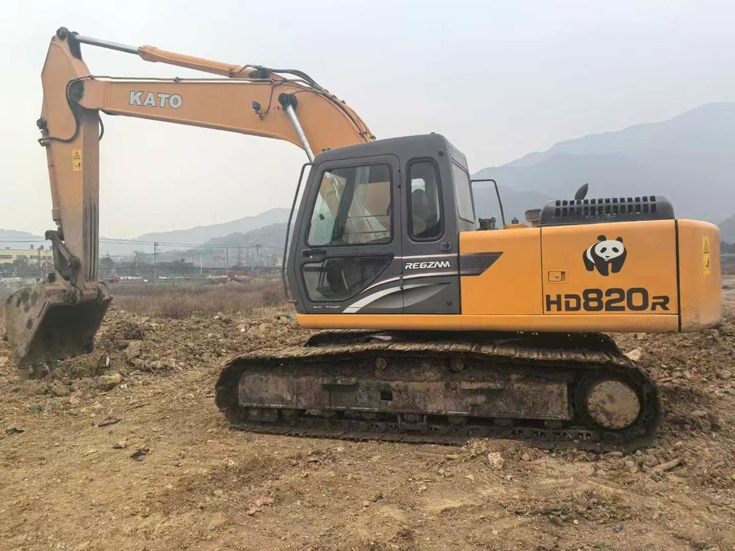 Excavadora Kato HD820R mini usada de 8 toneladas de capacidad de servicio completo CE ISO Utilidad de paisajismo